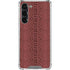 Marsala Snake Skin Galaxy S24 FE Clear Case